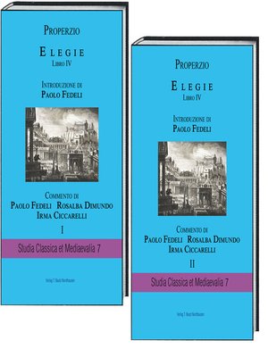 cover image of PROPERZIO ELEGIE Libro IV
